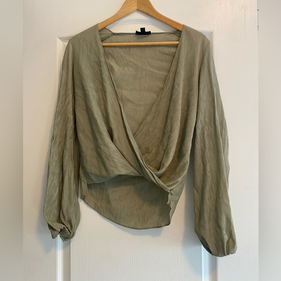 TopShop Green Shirt - Picture 1 of 3